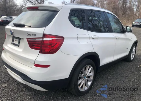 2017 BMW X3 xDrive28I z USA, uszkodzony, nr VIN 5UXWX9C54H0D97940